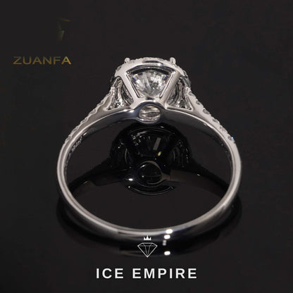 Iced Out Gold Plated Lab Grown Diamond Wedding Band