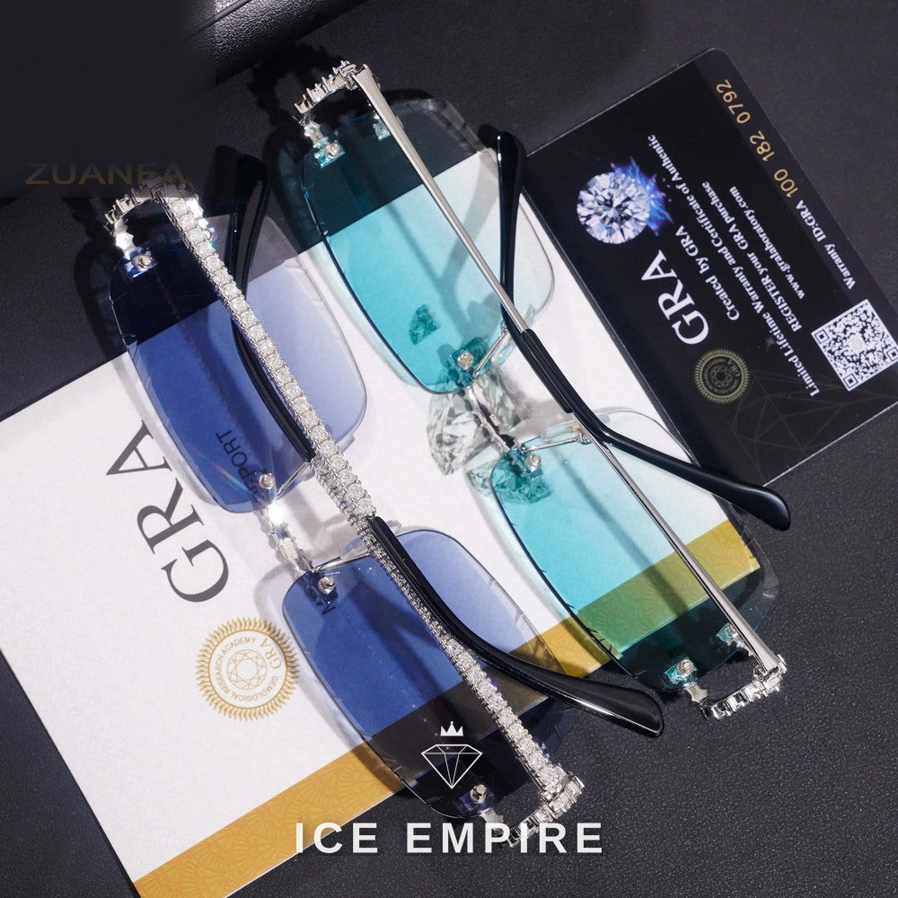 Iced Out 925 Silver Glasses