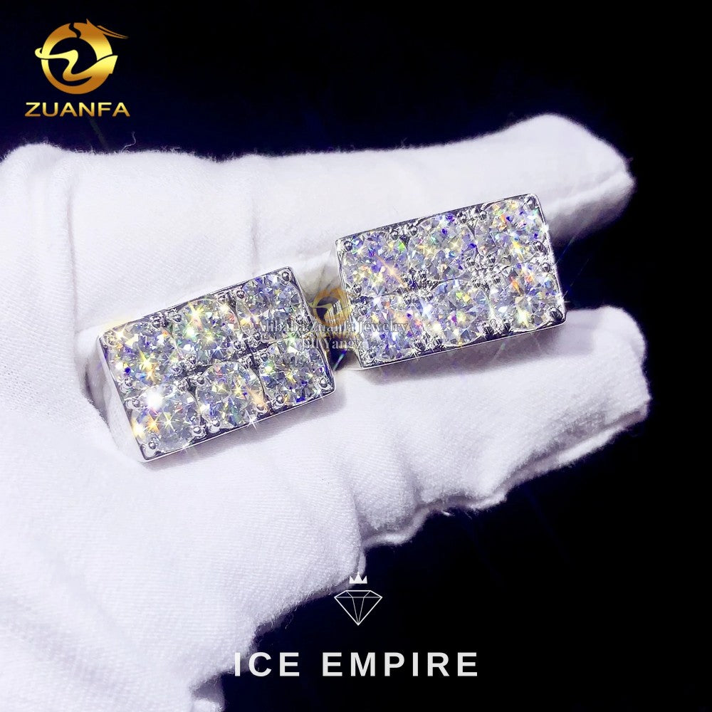 Iced Out Baguette 925 Silver Moissanite Ring