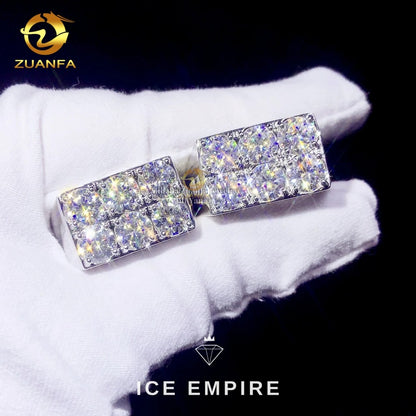 Iced Out Baguette 925 Silver Moissanite Ring