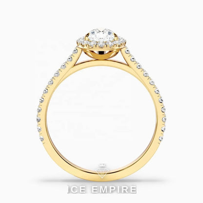 Iced Out 10K Gold Lab Grown Diamond Pendant