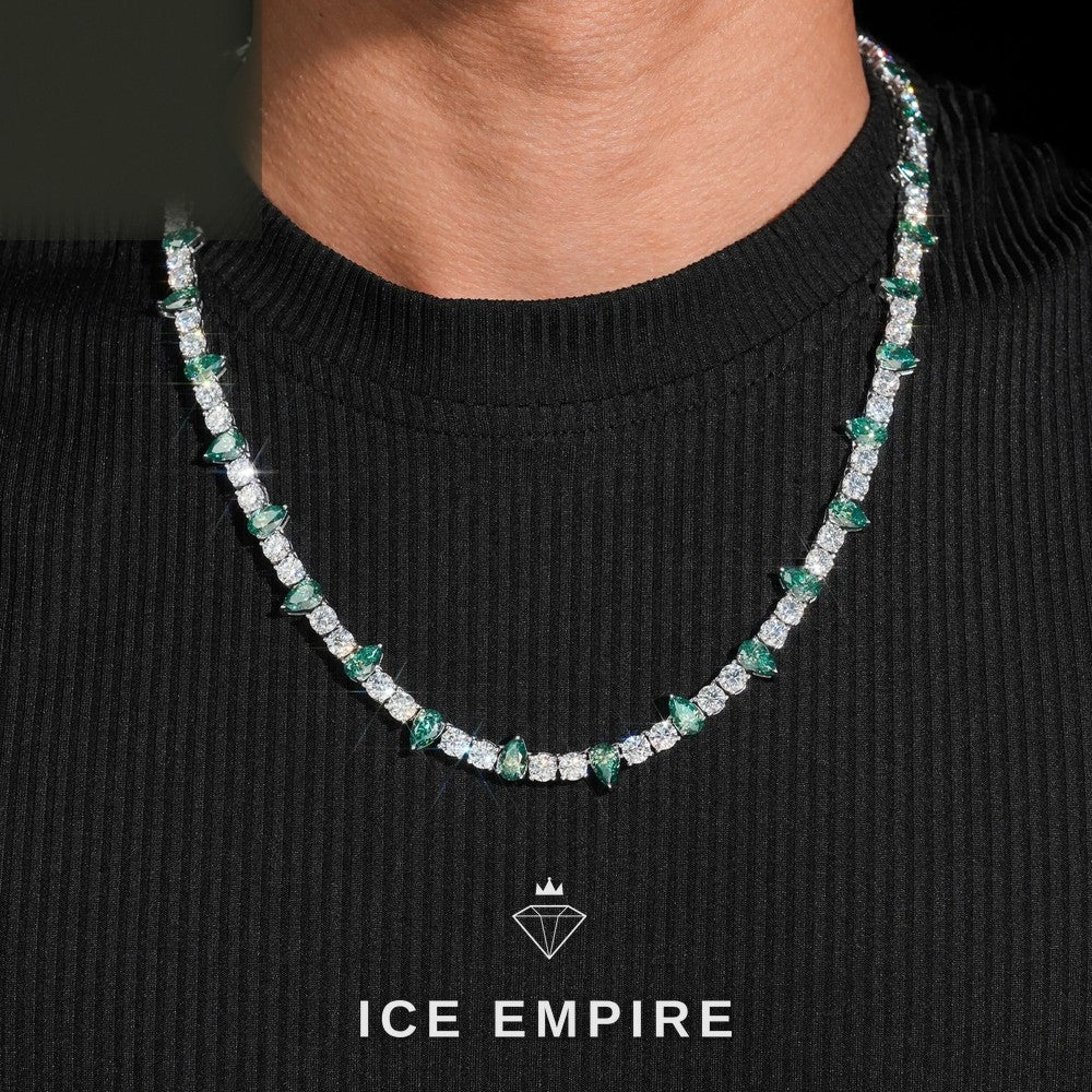 Iced Out Rose Gold Plated Moissanite Cuban Chain