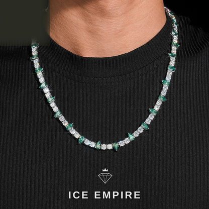 Iced Out Rose Gold Plated Moissanite Cuban Chain