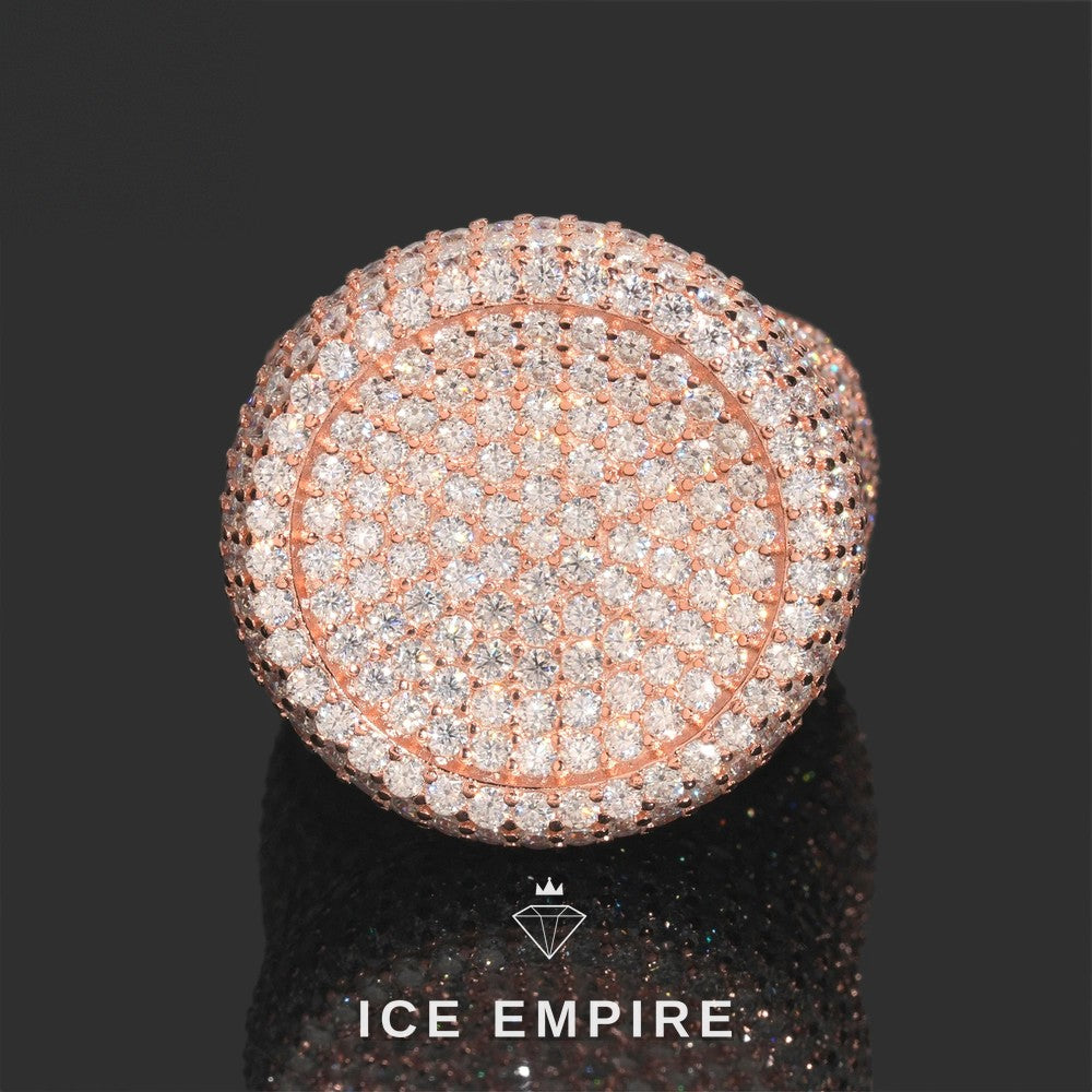 Iced Out Gold Plated Moissanite Ring