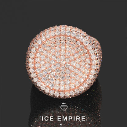 Iced Out Gold Plated Moissanite Ring
