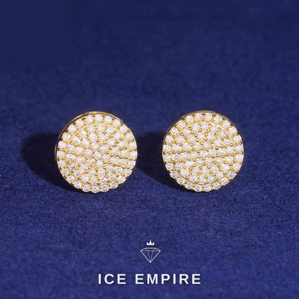 Iced Out 925 Silver Moissanite Earrings