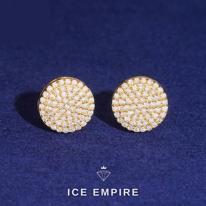 Iced Out 925 Silver Moissanite Earrings
