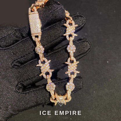 Iced Out 925 Silver Moissanite Cuban Chain