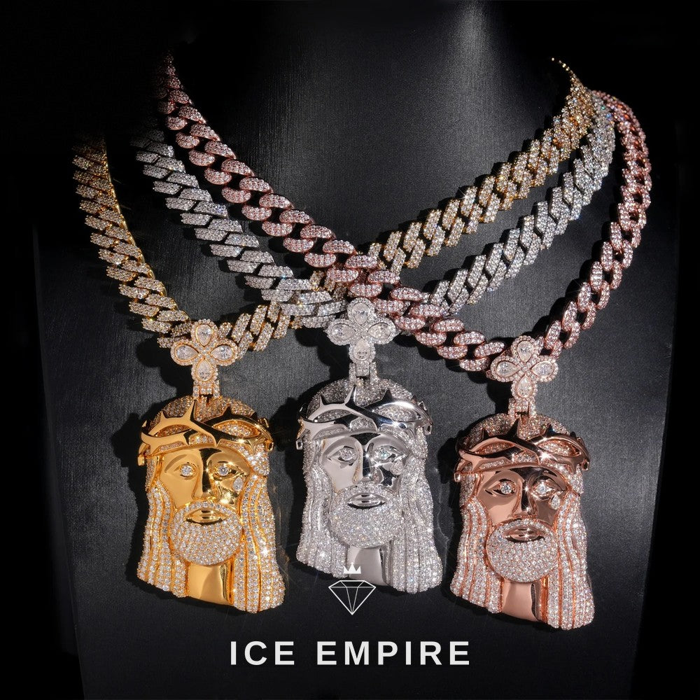 Iced Out 925 Silver Pendant