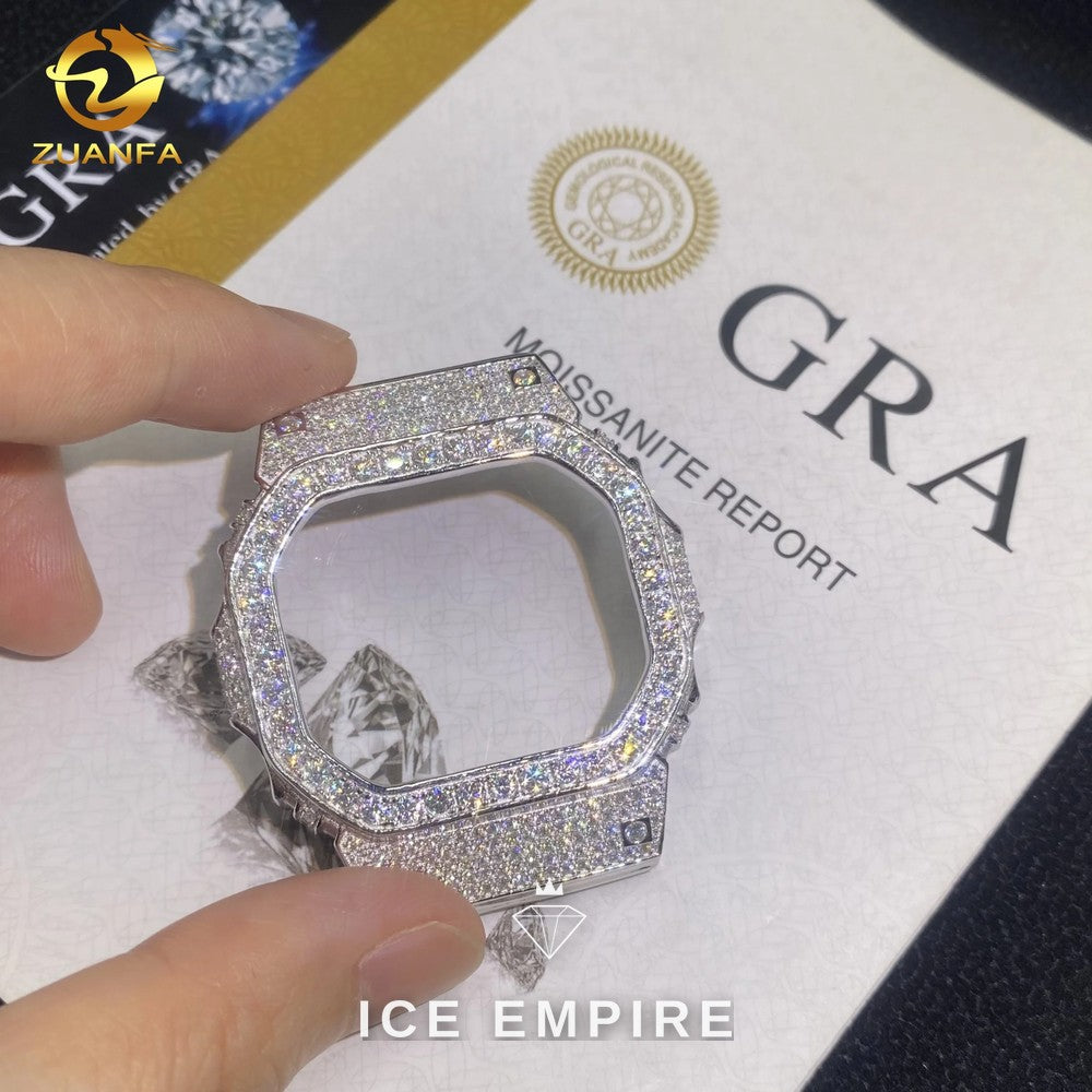 Iced Out 925 Silver Moissanite Watch