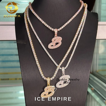 Iced Out 925 Silver Pendant
