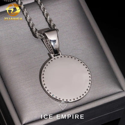 Iced Out 925 Silver Lab Grown Diamond Pendant