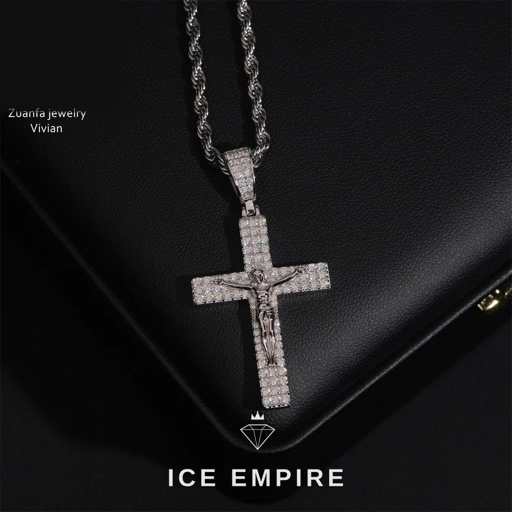 Iced Out 925 Silver Moissanite Pendant