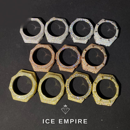 Iced Out 925 Silver Moissanite Watch