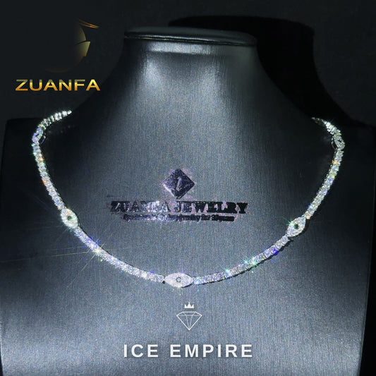 Iced Out Rose Gold Plated Moissanite Cuban Chain