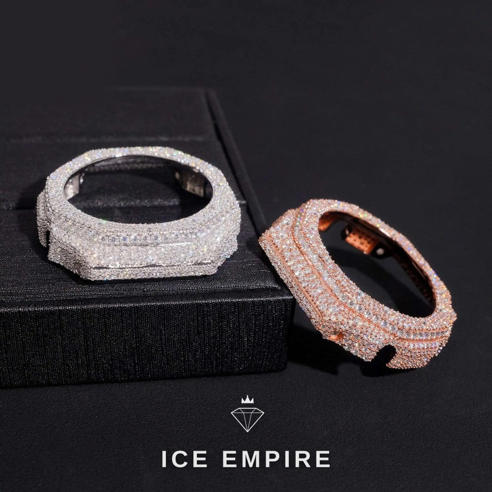 Iced Out Gold Plated Moissanite Watch