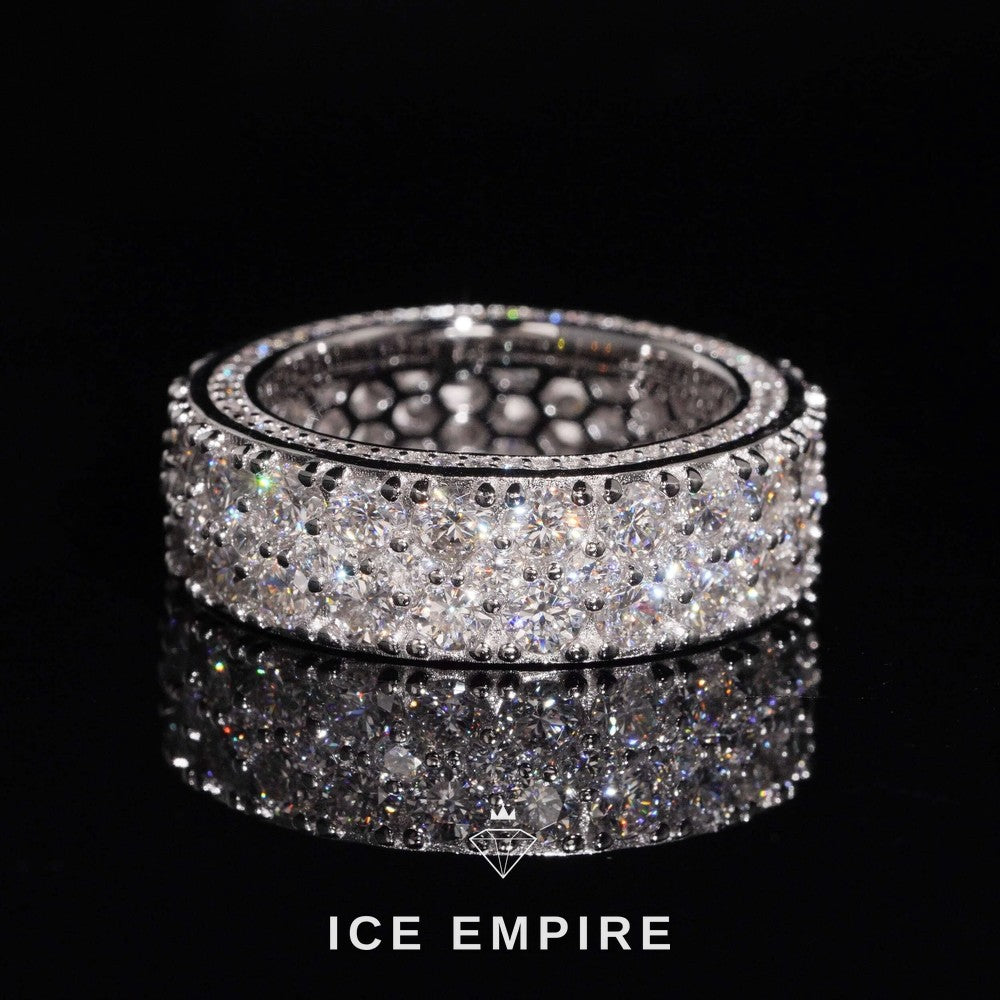 Iced Out Gold Plated Lab Grown Diamond Ring
