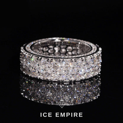 Iced Out Gold Plated Lab Grown Diamond Ring