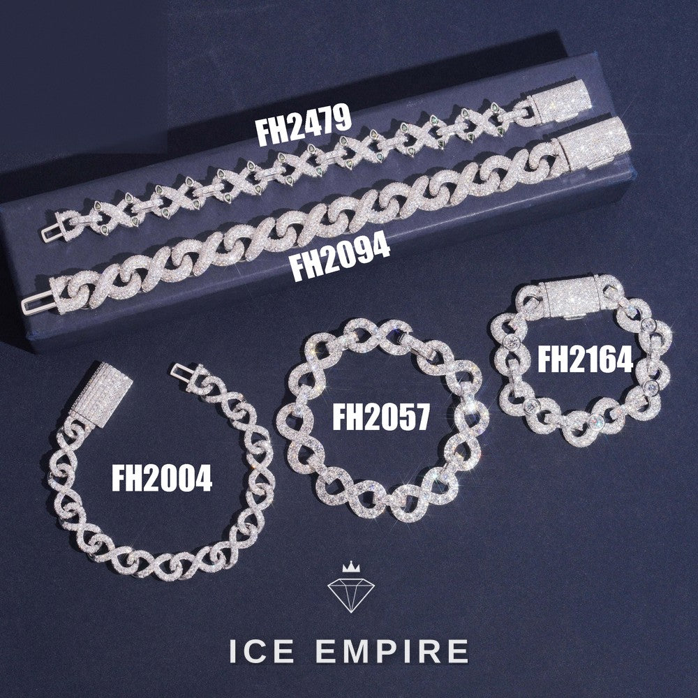 Iced Out Gold Plated Moissanite Cuban Chain