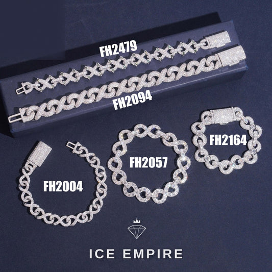 Iced Out Gold Plated Moissanite Cuban Chain
