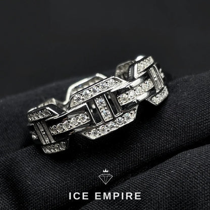 Iced Out 925 Silver Moissanite Cuban Chain