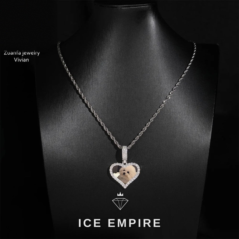 Iced Out Cross 925 Silver Moissanite Pendant