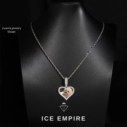 Iced Out Cross 925 Silver Moissanite Pendant