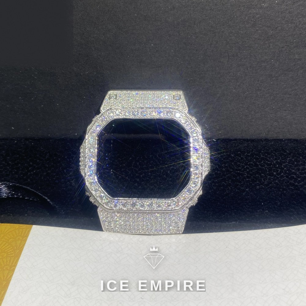 Iced Out 925 Silver Moissanite Watch