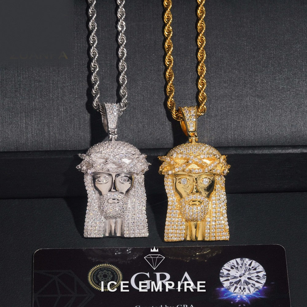 Iced Out 925 Silver Pendant