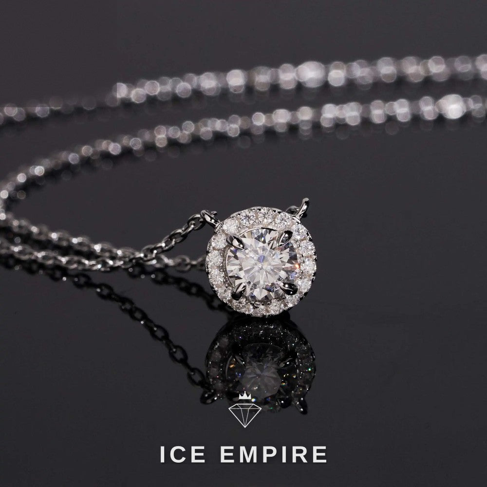 Iced Out 925 Silver Lab Grown Diamond Pendant