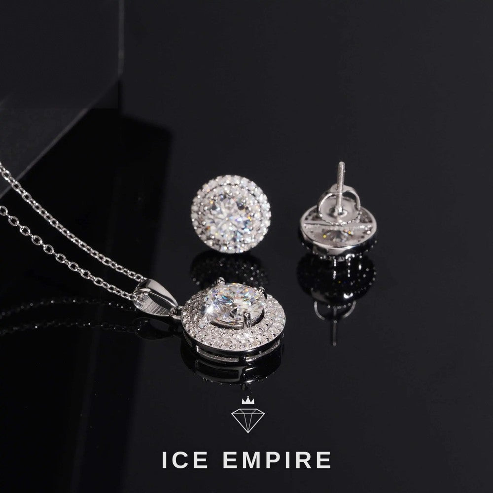 Iced Out 925 Silver Moissanite Cuban Chain