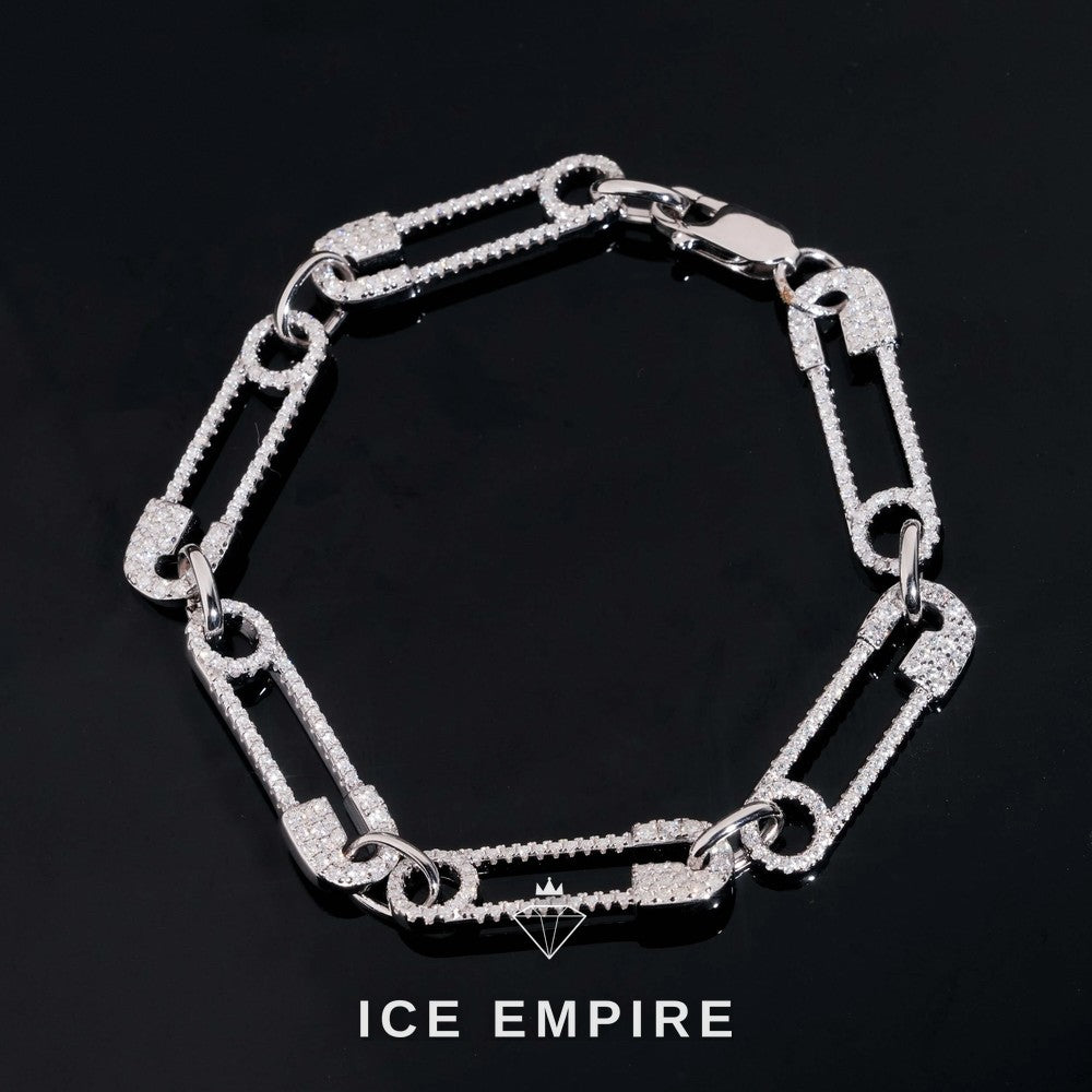 Iced Out 925 Silver Moissanite Bracelet