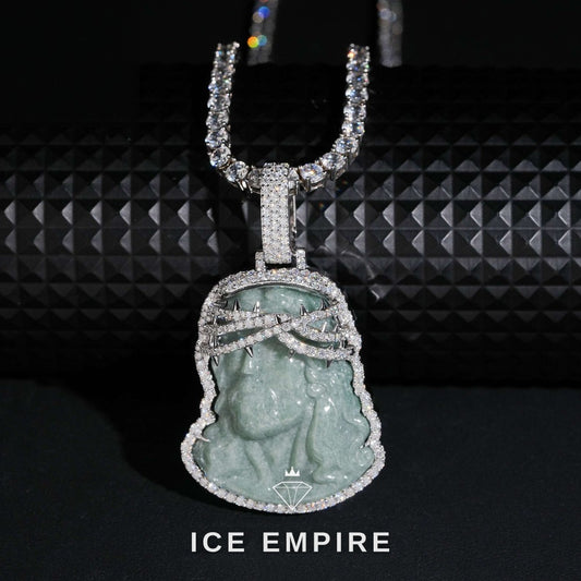 Iced Out Rose Gold Plated Moissanite Pendant