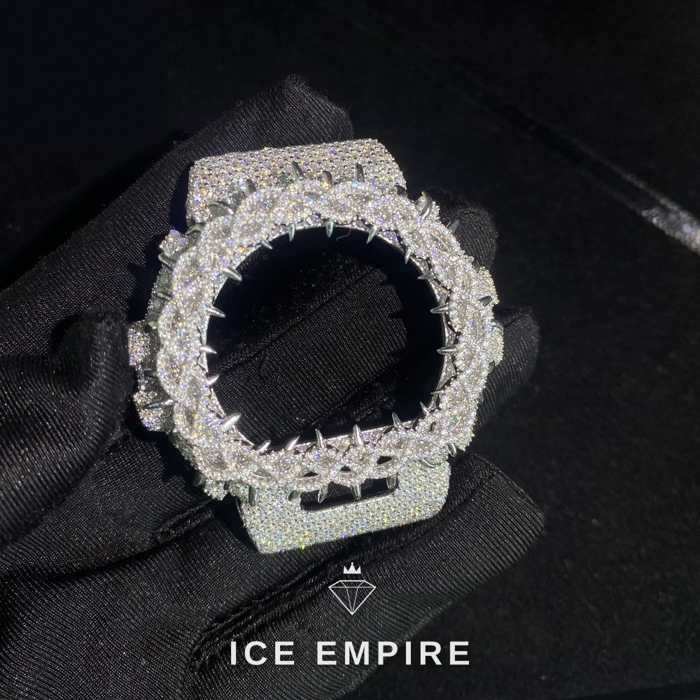 Iced Out 925 Silver Moissanite Watch