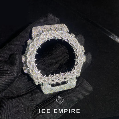 Iced Out 925 Silver Moissanite Watch