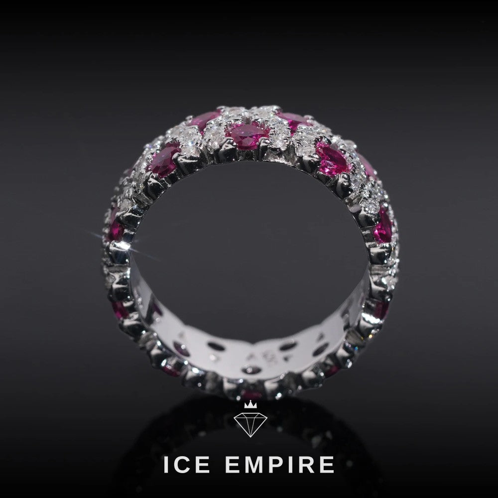 Iced Out 925 Silver Lab Grown Diamond Ring