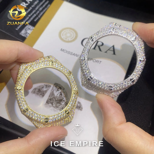 Iced Out 925 Silver Moissanite Watch
