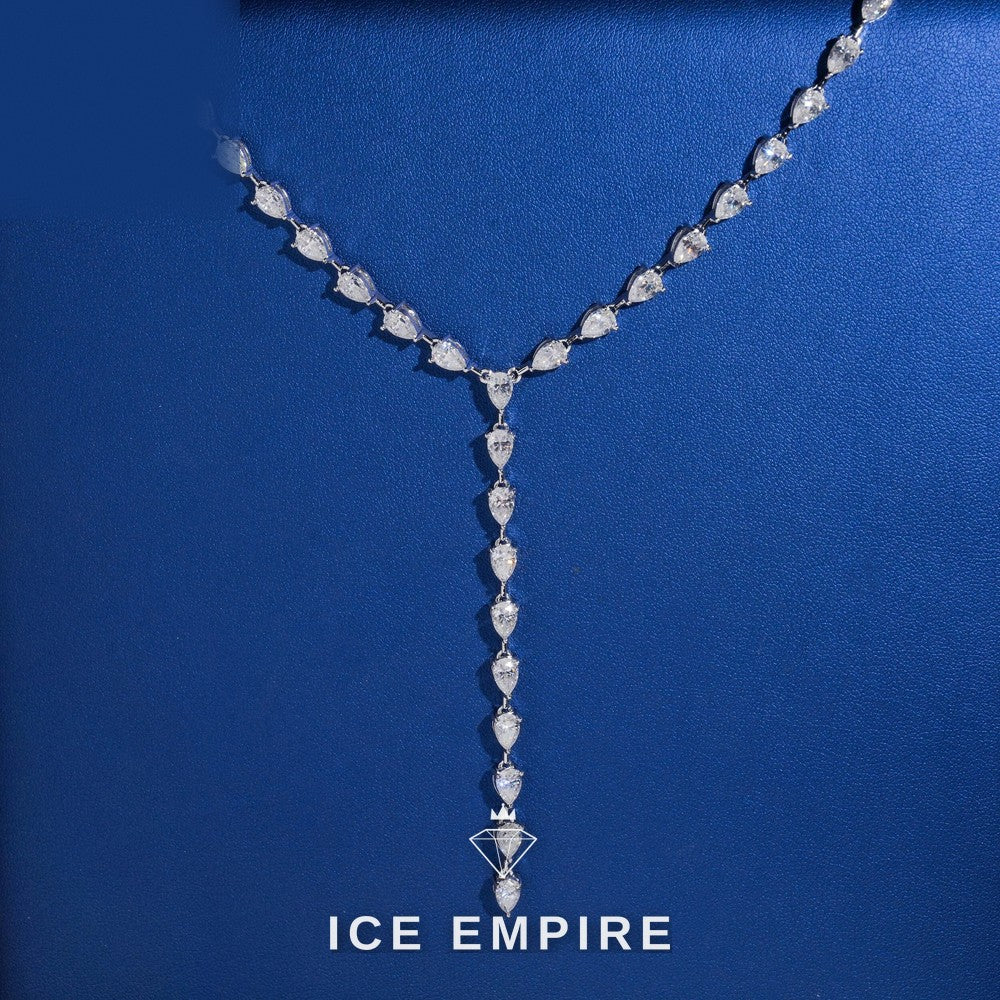 Iced Out 925 Silver Moissanite Cuban Chain