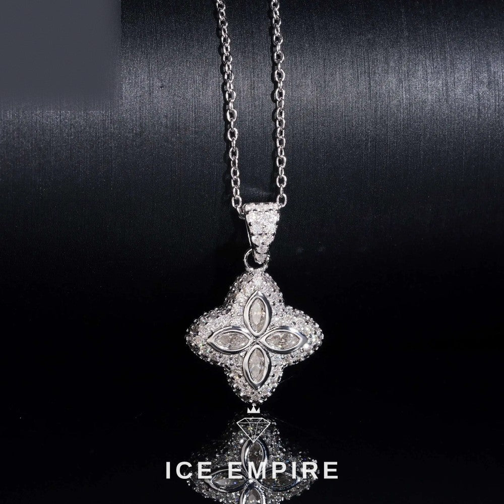 Iced Out 925 Silver Pendant