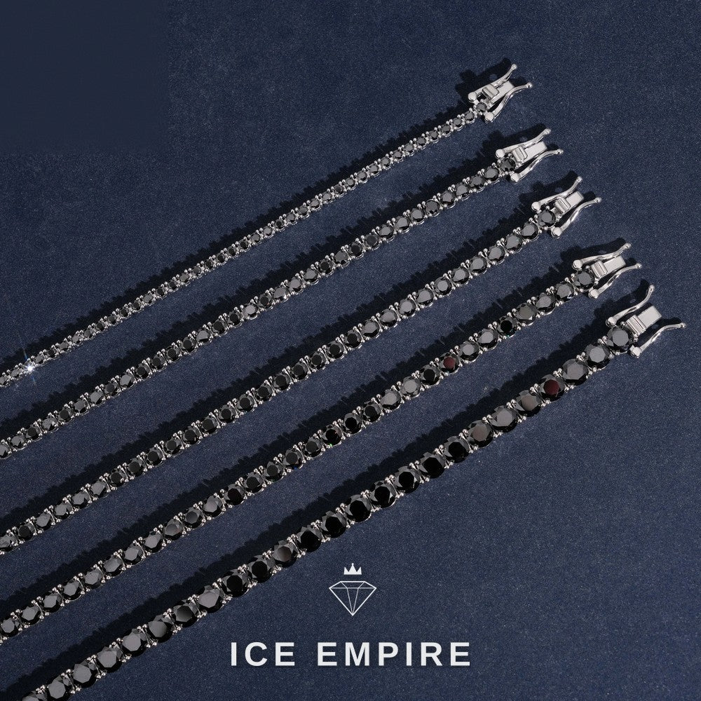 Iced Out 925 Silver Moissanite Tennis Bracelet