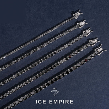 Iced Out 925 Silver Moissanite Tennis Bracelet