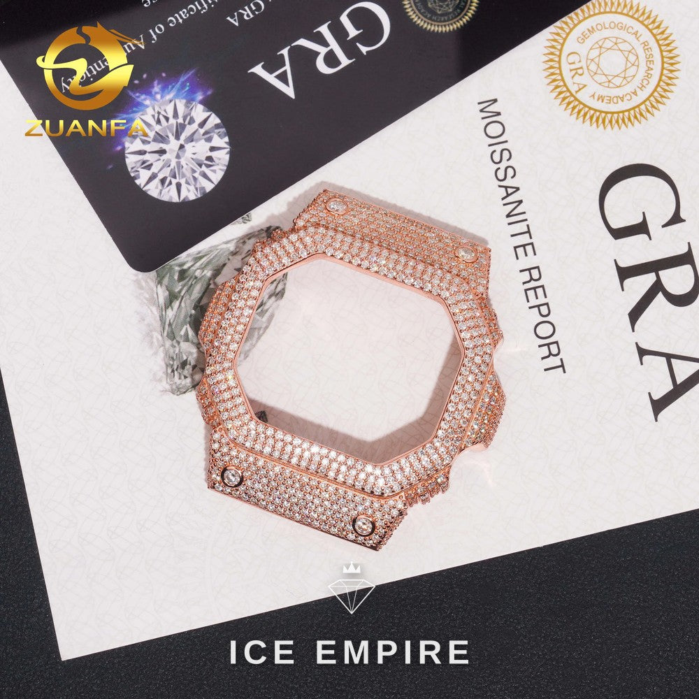 Iced Out 925 Silver Moissanite Watch