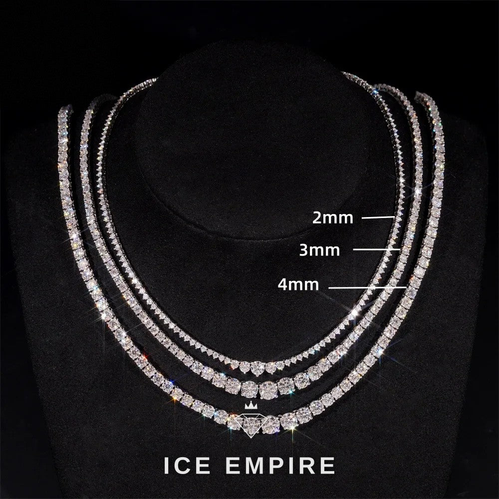 Iced Out Rose Gold Plated Moissanite Cuban Chain