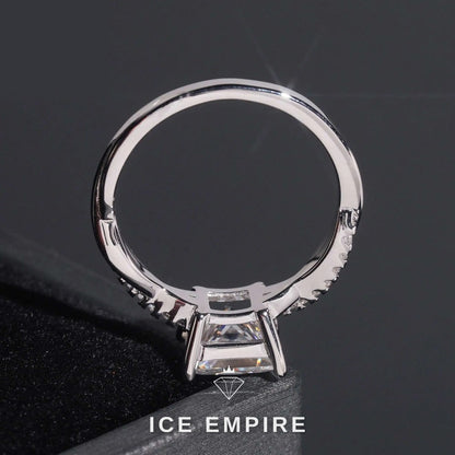 Iced Out Gold Plated Moissanite Wedding Band