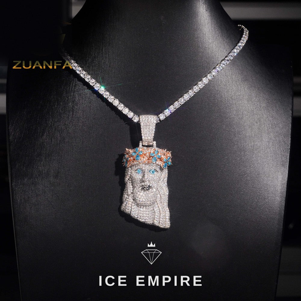 Iced Out Rose Gold Plated Tennis Chain