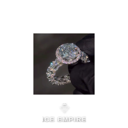 Iced Out 925 Silver Moissanite Cuban Chain