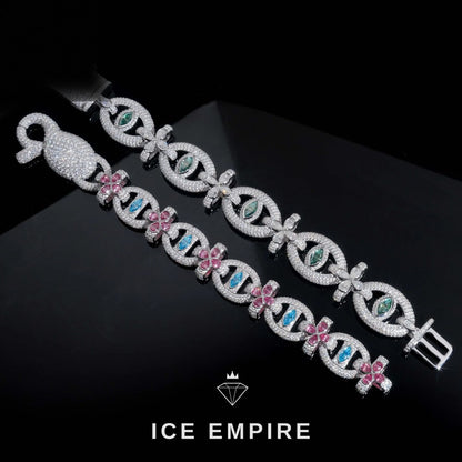 Iced Out 925 Silver Moissanite Bracelet
