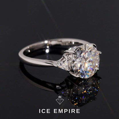 Iced Out Gold Plated Moissanite Wedding Band