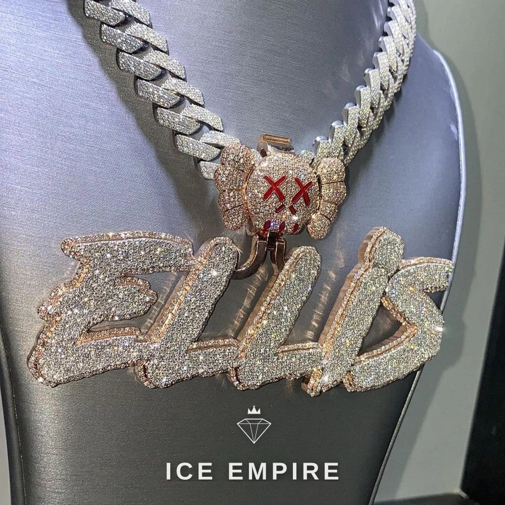 Iced Out 925 Silver Pendant