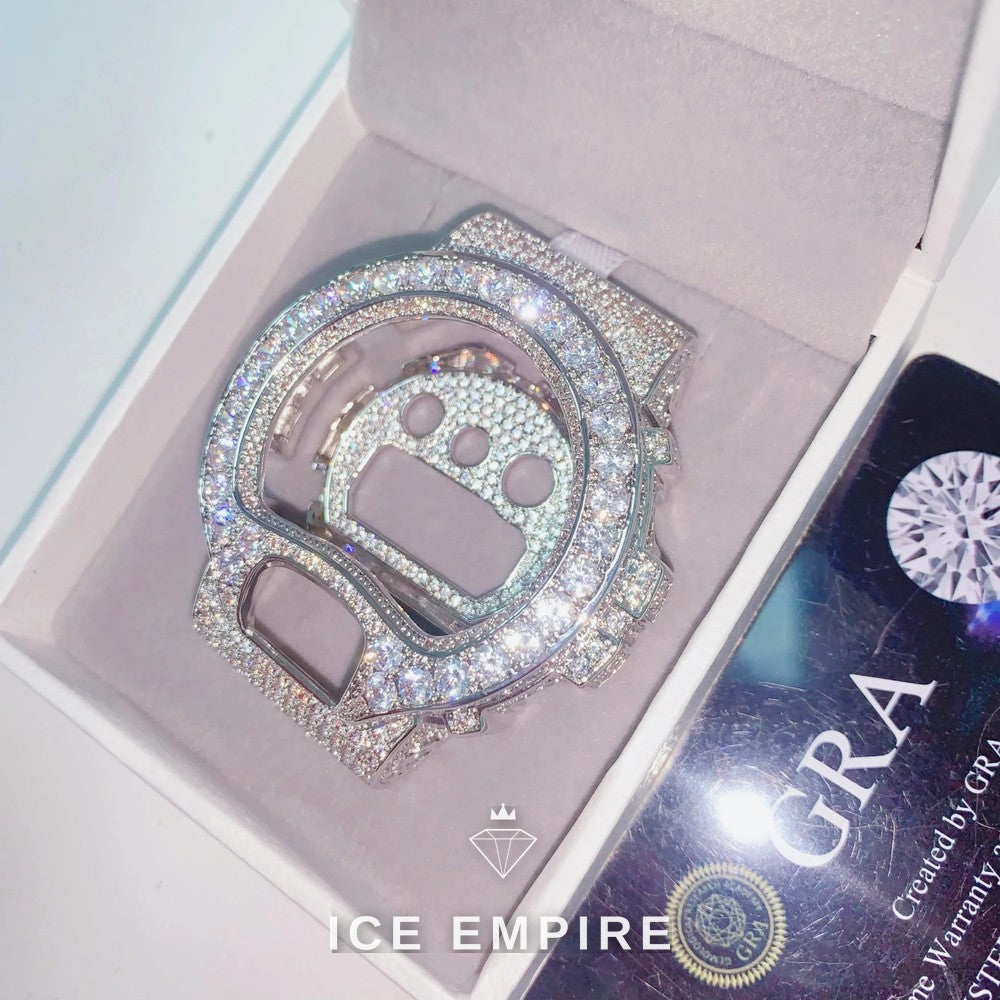 Iced Out 925 Silver Moissanite Watch